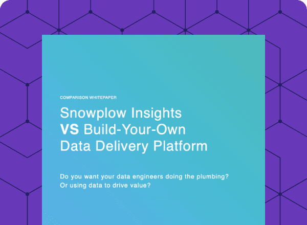 Snowplow vs build-your-own data pipeline