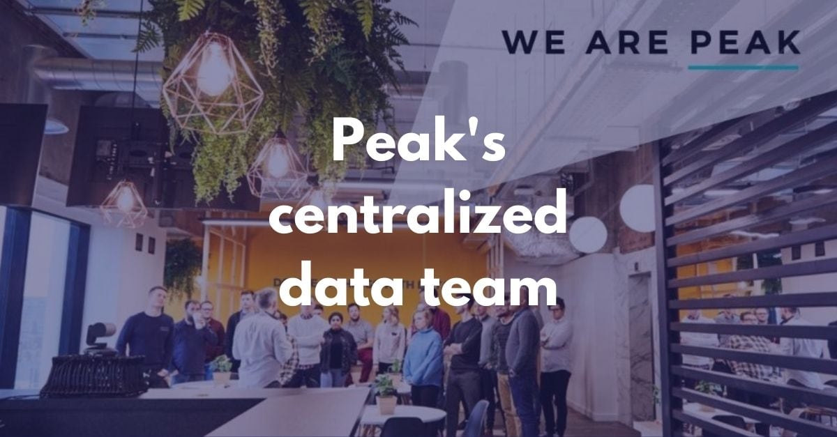 Peak's centralized data team photo